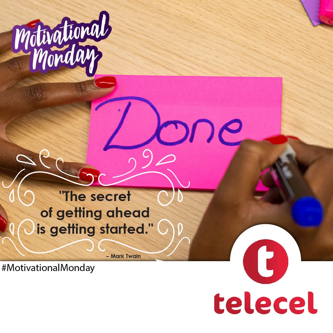 Telecel_Zim's tweet image. Motivational Monday from Telecel. Keep your eyes on the prize.
#MotivationalMonday
#TellSomeOne