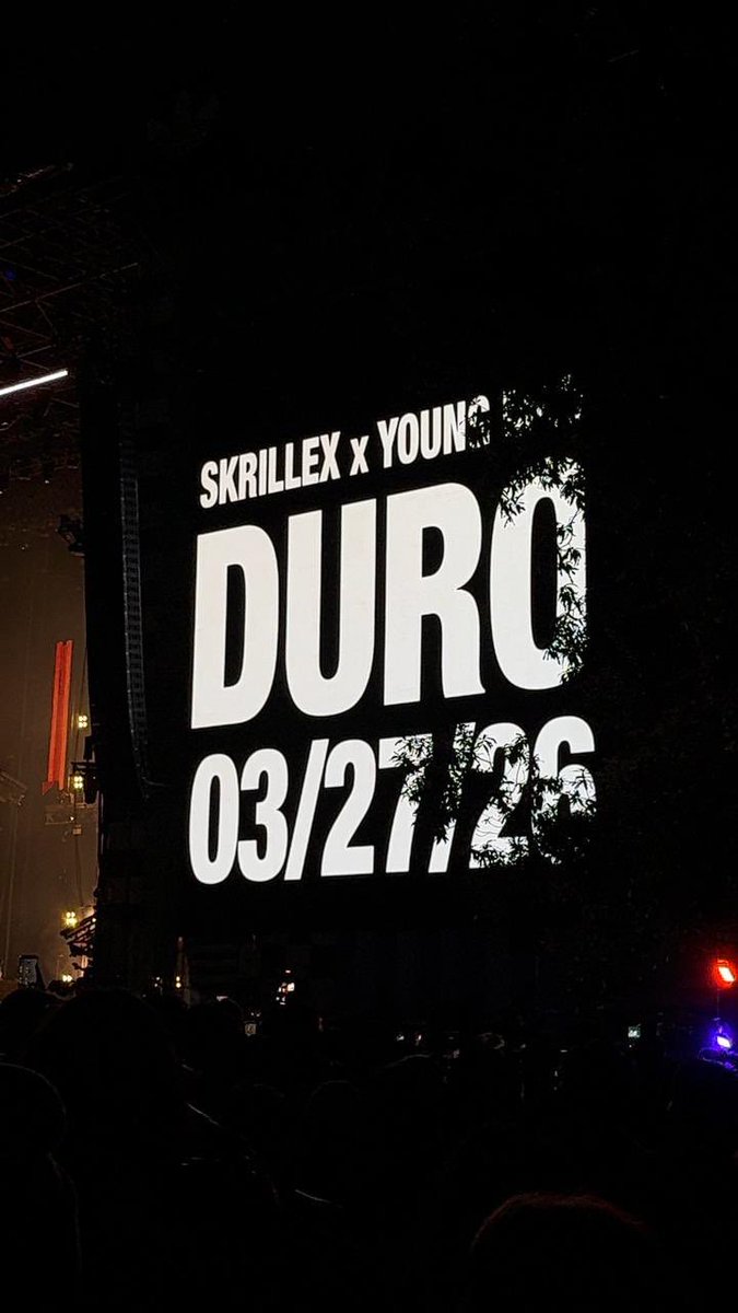 Skrillex x Young Miko 
“DURO” este 27 de marzo!