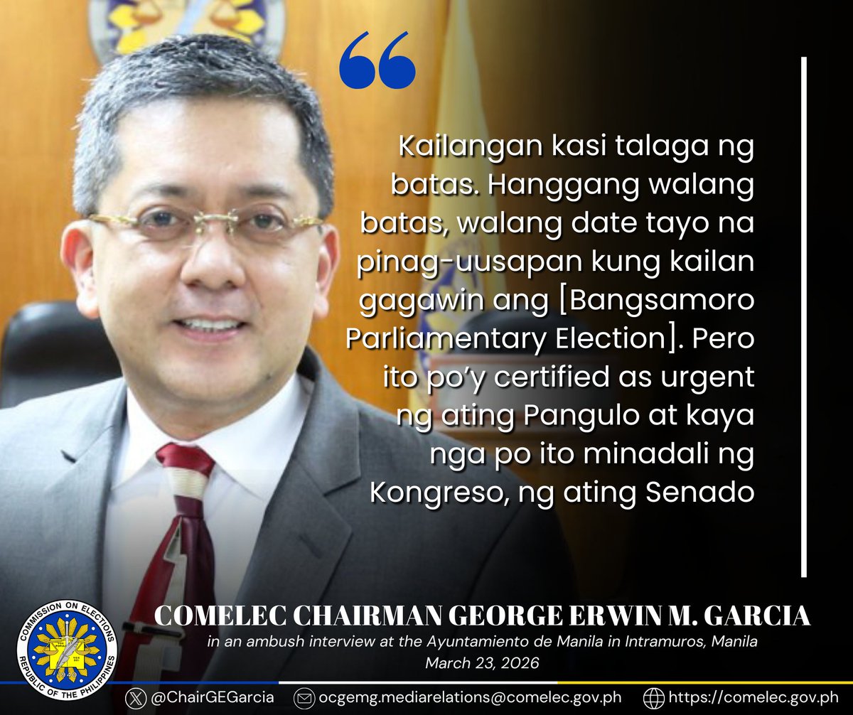 Chairman George Erwin M. Garcia tweet media