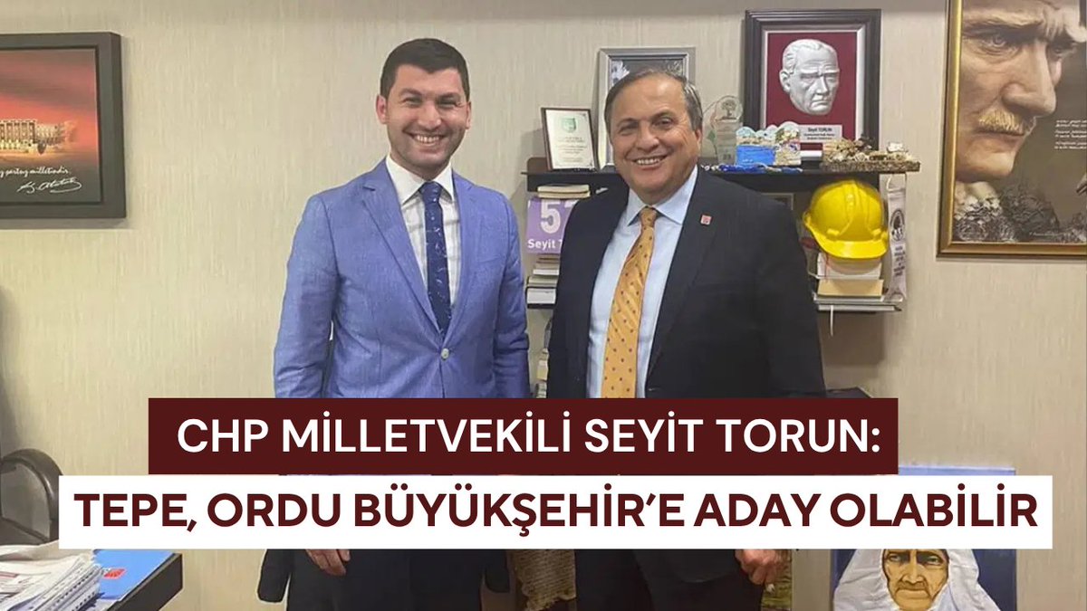 Seyit Torun: Ulaş Tepe Ordu Büyükşehir’e aday olabilir
kanalordu.com/seyit-torun-ul…