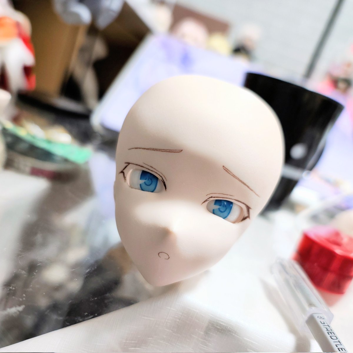 オリジナル造形っ子メイク準備中…🖌
#いおどーる