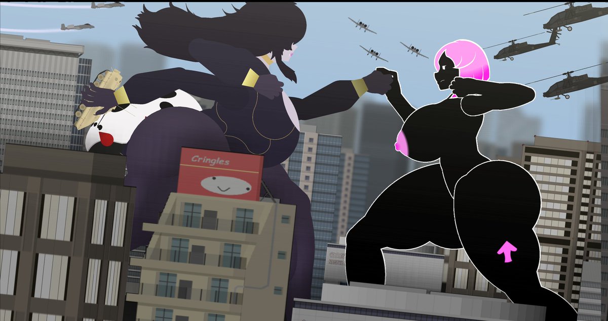 Battle of the Ladys

Ocs by <a href="/GrowthZoneGame/">Macrocosmos (🔞)</a>  and 
<a href="/GazAcantha/">🔞🕷️ Gaz Acantha 🕸️THE Kaiju Mom</a>

#sizeTwitter #rule34 #nsfw #giantess #macro