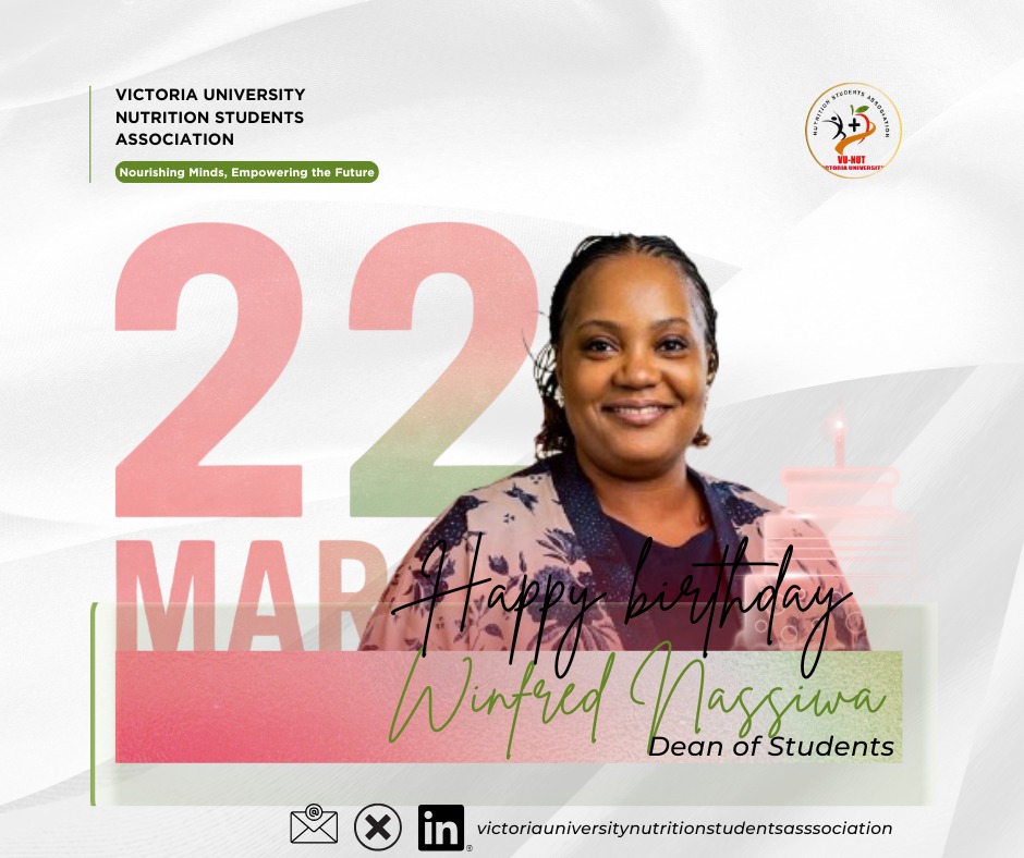 VUnutrition1's tweet photo. Wishing you more years of transforming Uganda's education sector by giving education meaning from @VUKampala Happy BD https://t.co/QVr7dTpRUu