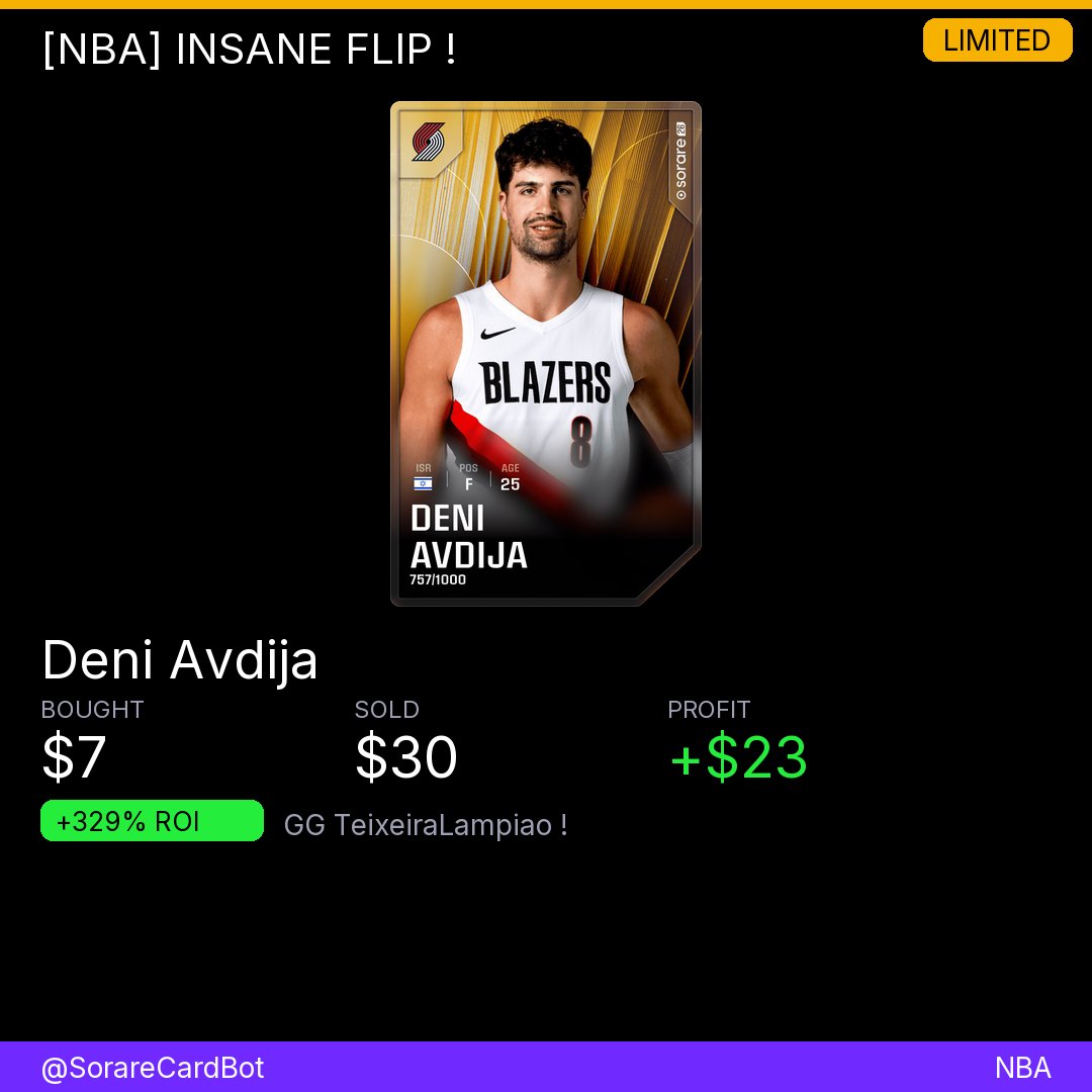 Sorare Alerts tweet media