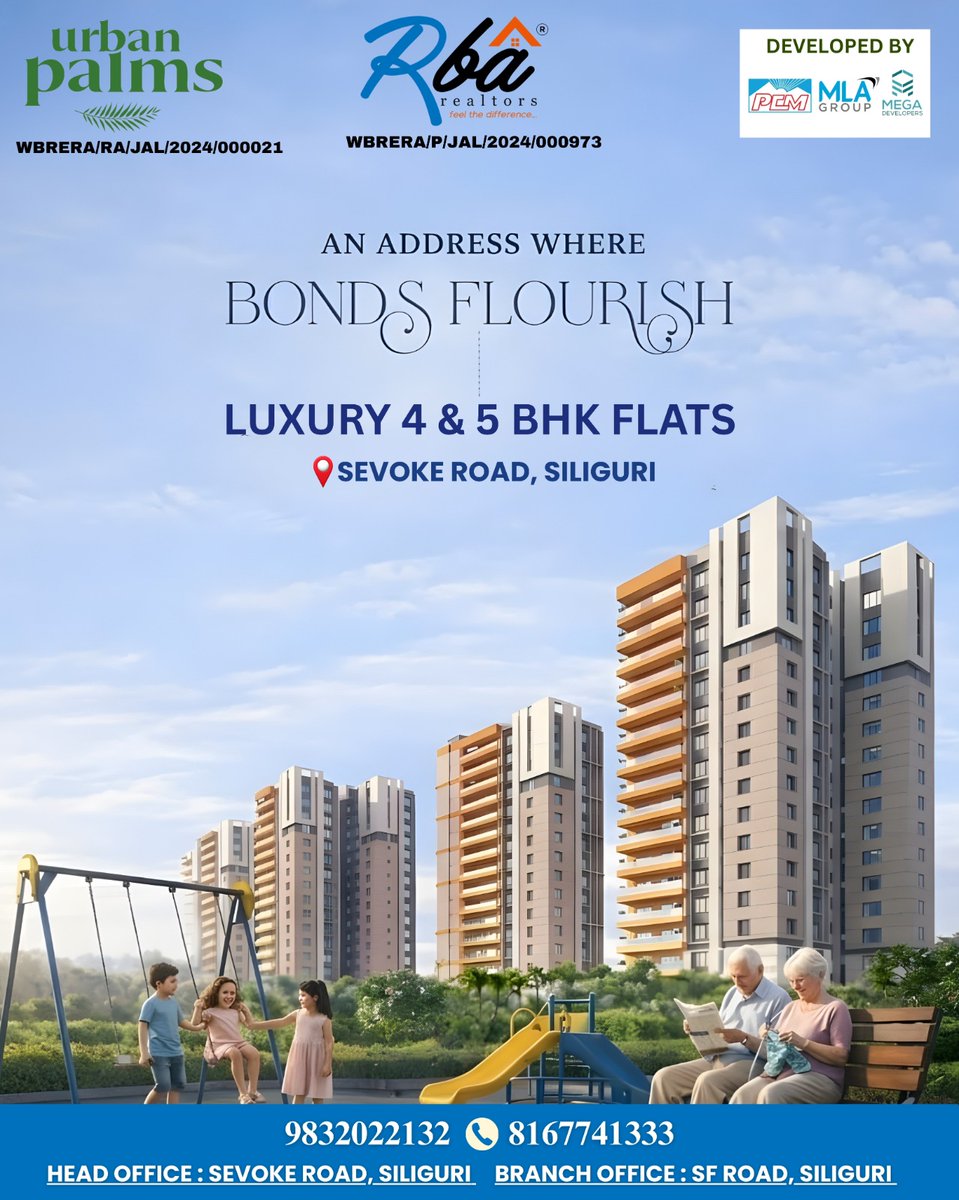 rbarealtor's tweet image. Where luxury meets lifestyle 📷
.
.

📷 Book your site visit today: 98320 22132 / 81677 41333
 #SiliguriRealEstate #SevokeRoad #4BHK #5BHK #DreamHome #PremiumFlats #RealEstateIndia #PropertyInvestment #RbaRealtors