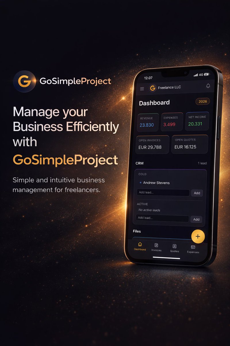 GoSimpleProject's tweet photo. Really nice looking promotion images, created directly with AI, from real screenshots from GoSimpleProject on mobile. https://t.co/grSmtJ2vbN