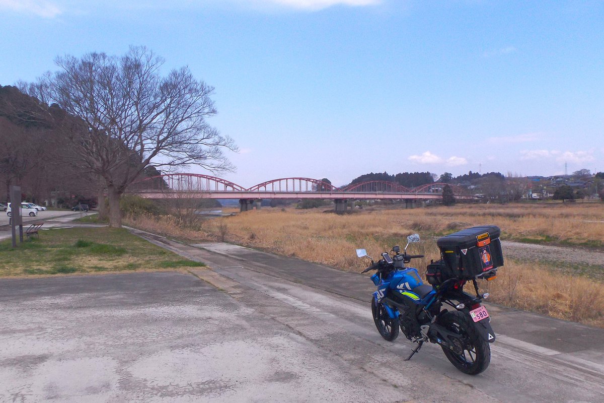 crystaliron's tweet photo. 今日は、原付二種の維持保守運転です。4か月乗らないとバッテリーが心配でしたが大丈夫でした。道の駅かつらまで行って帰ってきました。気温は12℃位でまだ冬らしい陽気でした。
♭城里町　♭道の駅かつら　♭那珂川 https://t.co/yBIbxp2XpL