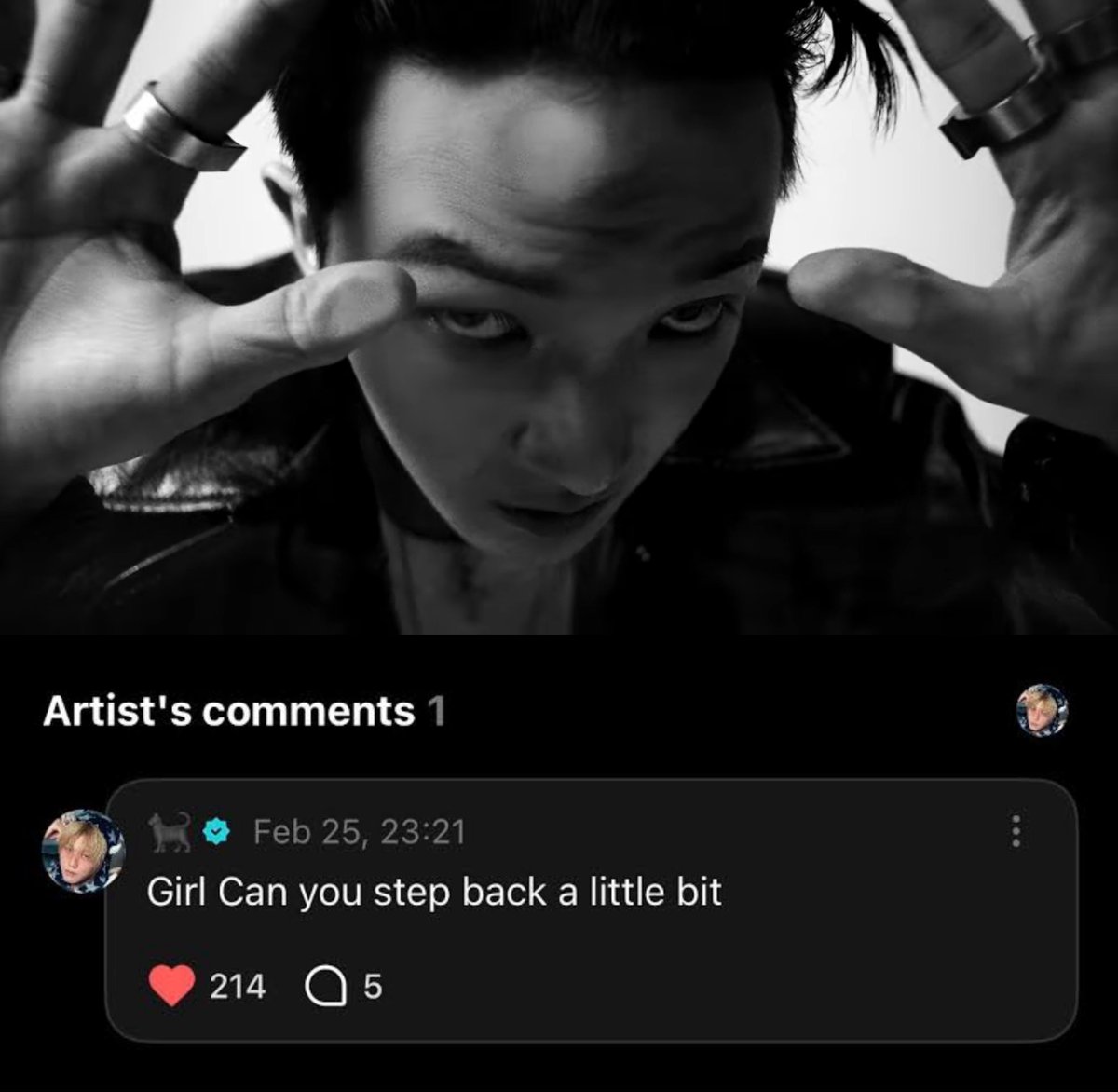 mina (헌터‘s gf) is delulu 🌸 saw ateez tweet media