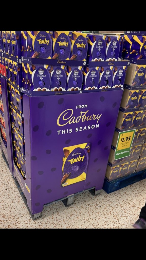 Chocolatier AKA Chemist

Easter AKA Season

BOYCOTT CADBURY:

Cadbury Easter Egg: 

FOURTEEN TEASPOONS OF SUGAR

PLUS PALM OIL

And more Additives than you can shake a stick at.

One day, around 20 years from now there will be the obligatory National Inquiry into Ultra Processed