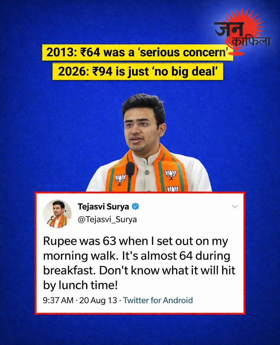 Kanchanyadav000's tweet photo. बीजेपी में आगे बढ़ने के लिए अपने मालिक के चरण चूमने वाले इन भक्तों के लिए 2013 में रुपया सुबह की सैर से लेकर नाश्ते और फिर दोपहर के खाने तक गिरता ही रहता था।
और अब इन्हीं चरण-चाटुओं के लिए अमृतकाल का ऐसा सुनहरा मौसम चल रहा है कि चूहे की तरह बिल में घुसकर बैठे हैं बाहर निकलने का नाम ही नहीं ले रहे।