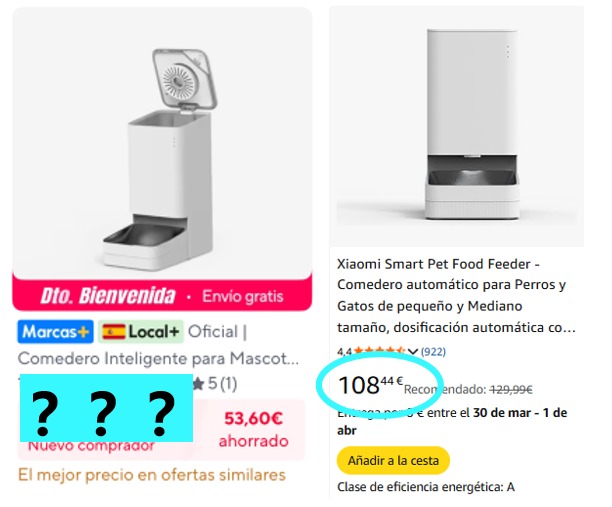 MrIsmaelableYT's tweet photo. ¿Cuánto crees que cuesta realmente el comedero inteligente para mascotas Xiaomi? Este comedero permite programar las horas de alimentación desde tu teléfono. Cuesta 108,44 € en Amazon, ¿cuánto crees que costará en AliExpress?

#AliExpress #MarcasPlus https://t.co/IoqQZVsM3H