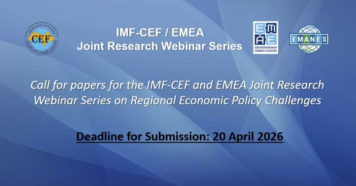 Euro-Mediterranean Economists Association - EMEA tweet media