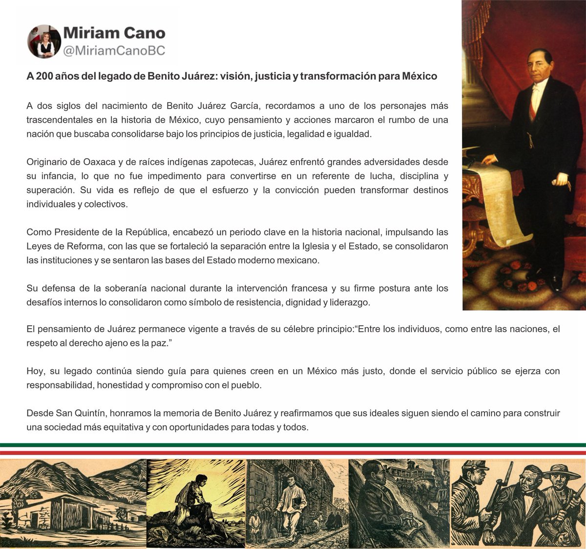 Miriam Cano tweet media