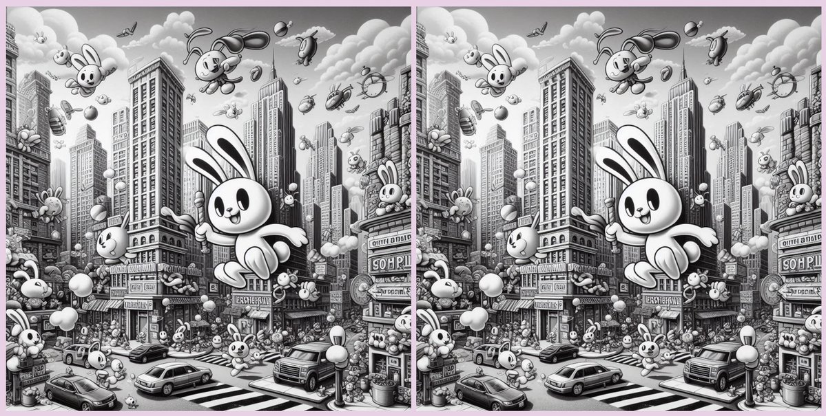 0Babilu0's tweet image. Find the 3 differences 🧐, #gmega   
A new week brings new opportunities on @megaeth 🐰