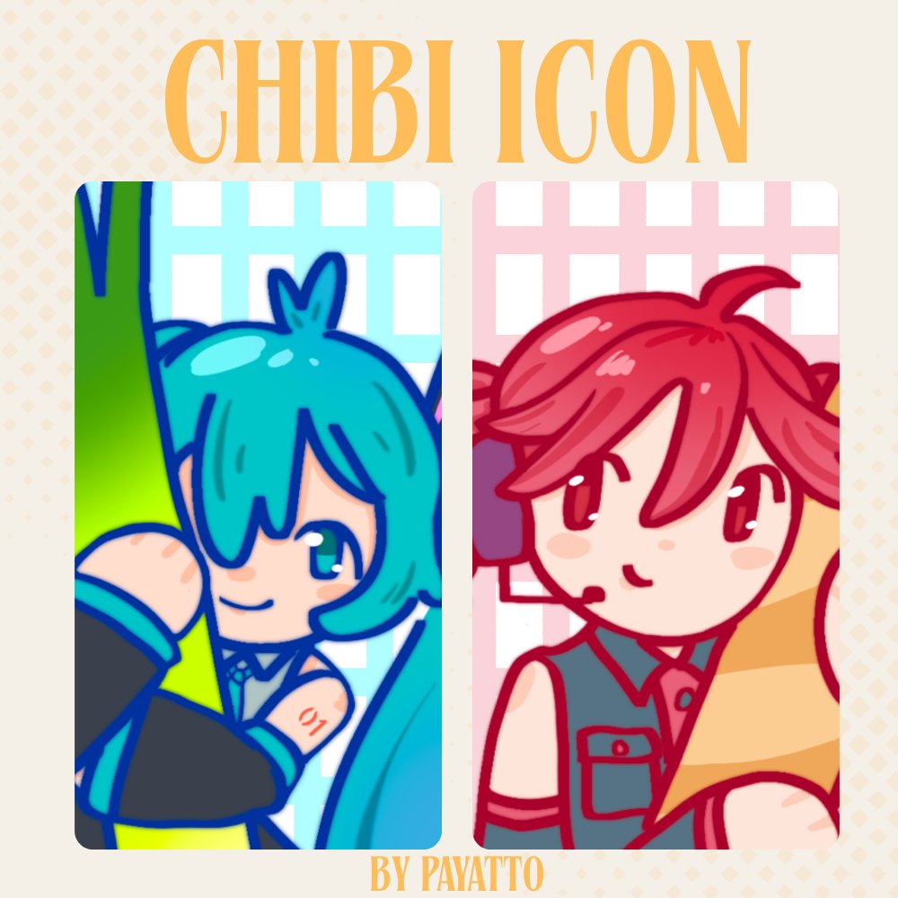 _payatto's tweet photo. CHIBI ICON COMMISSIONS OPEN
#CommissionsOpen #ArtistOnTwitter #AnimeArt https://t.co/PkzxYw01xy