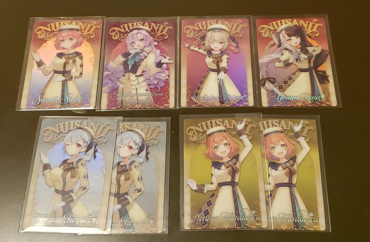 oshi_8121's tweet photo. 【交換】 にじさんじ ウエハース カード

譲→写真1、2枚目
求→写真3枚目印のもの

1枚からでもご対応可能です。
基本郵送にて対応、都合が合えば都内手渡しにて対応も検討いたします。
検索からもお気軽にお声掛けください。 https://t.co/ImhYUhh75m