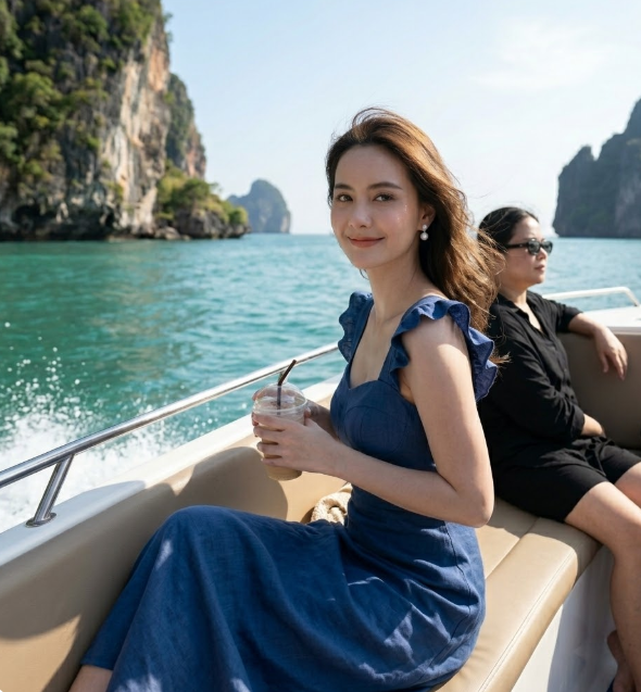 McLauk's tweet photo. "ล่องเรือหารักไม่เจอ... มาล่องเรือกับหนูเถอะค่ะ รับรองเจอแต่ความสุข 🛶💖 บรรยากาศดี ลมเย็นๆ แบบนี้ ไม่อยากกลับบ้านเลย ใครอยากมานั่งเรือเที่ยวด้วยกันบ้าง?"#Ch7HDEntertainment 
#อิหร่าน #ช่องแคบฮอร์มุซ
 #ข่าวช่อง8 #ข่าวออนไลน์ช่อง8
 #โหนกระแส https://t.co/sGMgCAmtAn