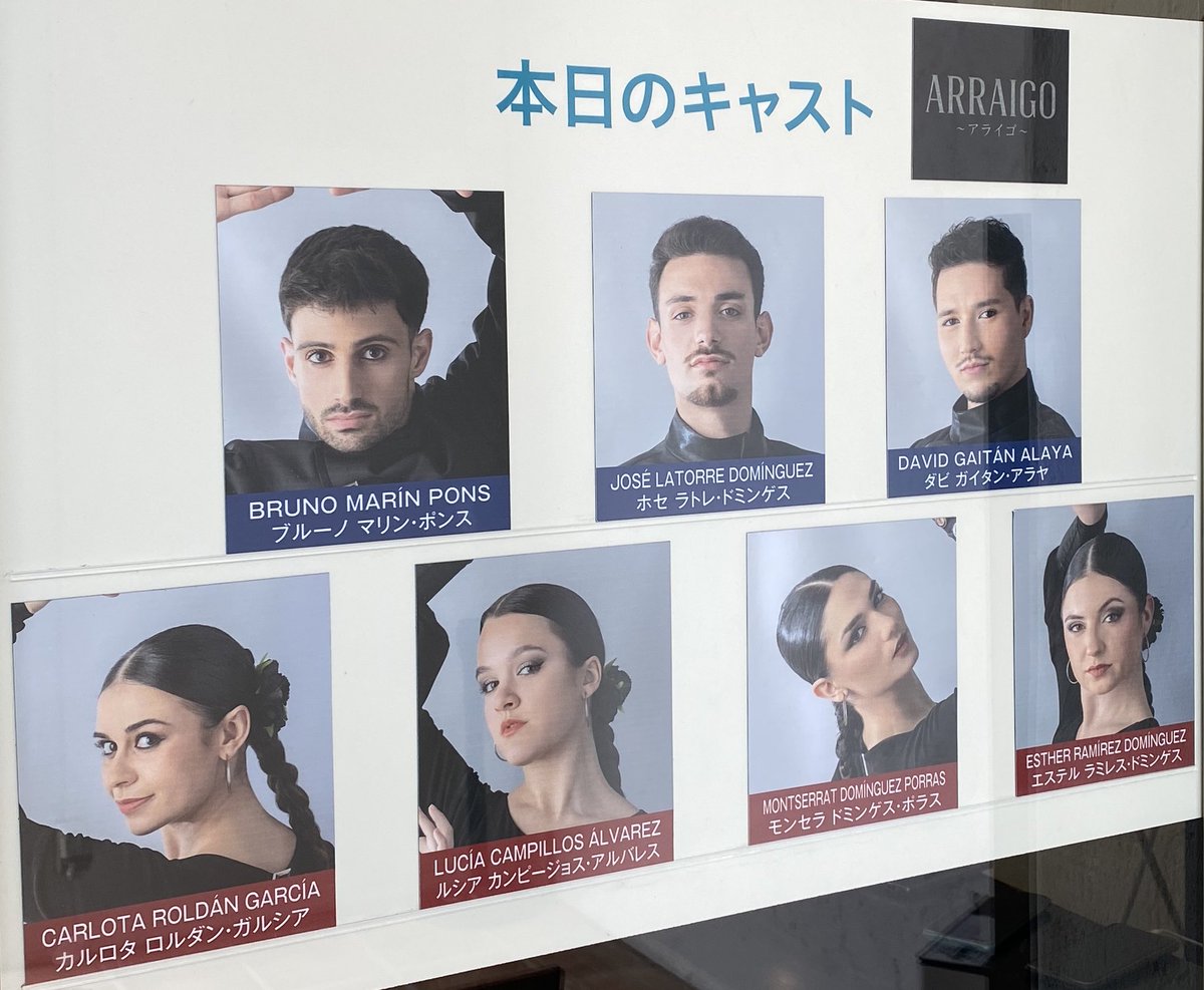 本日のキャスト