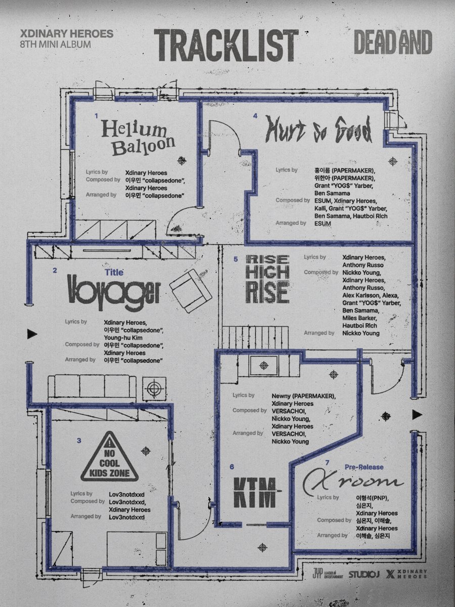 Xdinary Heroes(엑스디너리 히어로즈)
8th Mini Album <DEAD AND>
Tracklist

Pre-Release Single "X room"
2026.03.25 (WED) 6PM (KST) / 5AM (ET) Release

Album Release 🛰️ TITLE "Voyager"
2026.04.17 (FRI) 1PM (KST) / 0AM (ET) Release

#XdinaryHeroes #엑스디너리히어로즈
#DEAD_AND