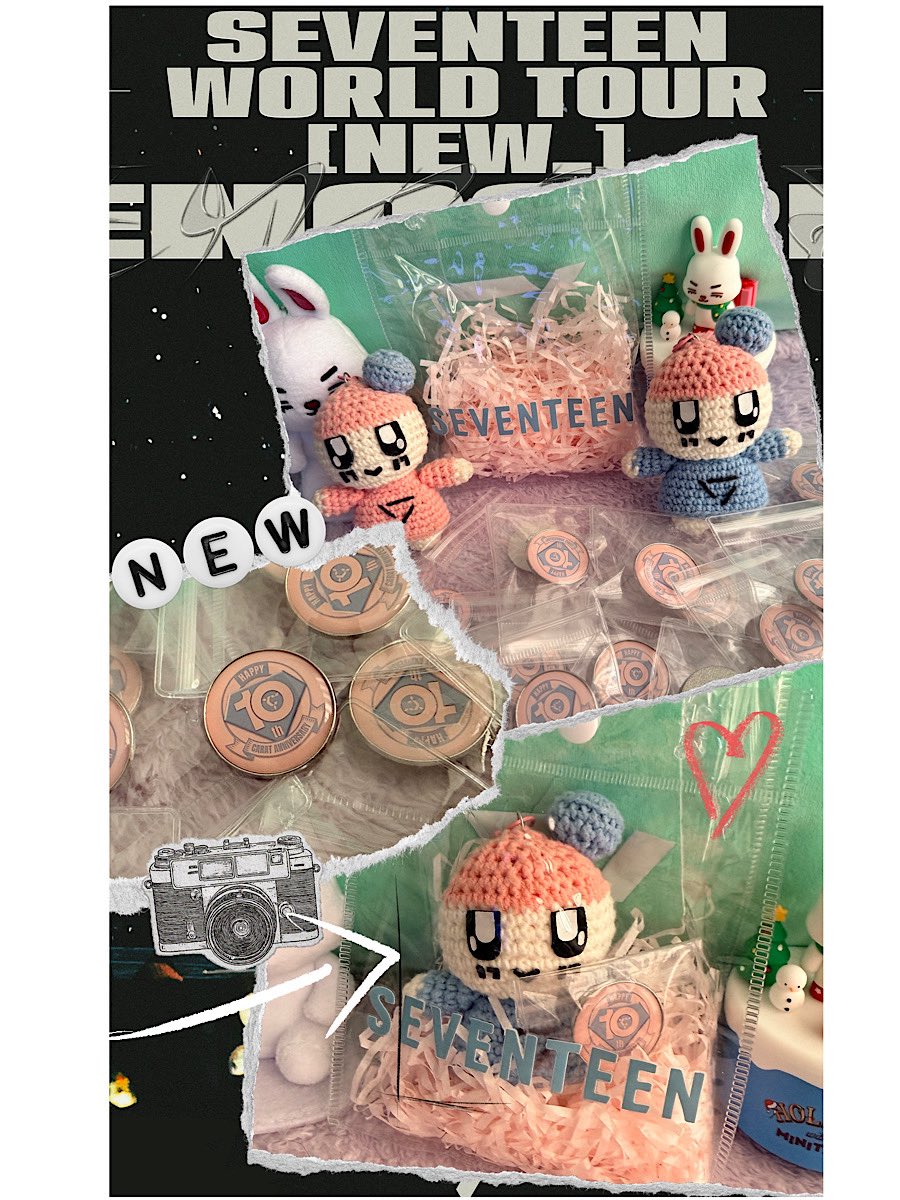 SEVENTEEN WORLD TOUR [NEW_] ENCORE in INCHEON 나눔
🩷봉봉이+10주년뱃지+비닐가방🩵
❤️‍🔥 일시 : 4/5 막콘  
❤️‍🔥 수량 :  50개 
❤️‍🔥 세트는 맞트친만요!!
——-
🩷뜨개봉봉이만!🩵
❤️‍🔥 일시 : 4/5 막콘
❤️‍🔥 수량 :  15개 
❤️‍🔥 RT만
 나눔 시간&amp;장소 : 당일타래로 
많관뿌❤️ #캐럿 #앙콘나눔 #SEVENTEEN