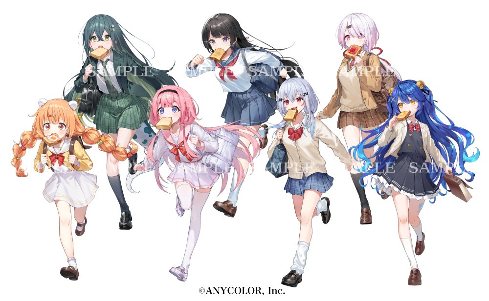 「食パンダッシュ」にて、
月ノ美兎様、椎名唯華様、天宮こころ様、葉加瀬冬雪様、周央サンゴ様、雲母たまこ様、十河ののは様のビジュアルを担当させていただきました！どうぞよろしくお願いいたします！🍞