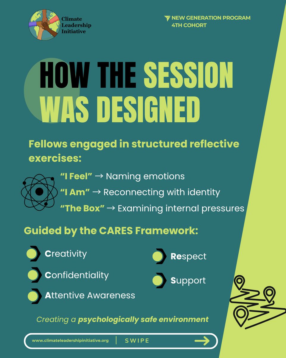 cli_community's tweet photo. 1/3 Climate leadership training focuses on:
📊 policy
🗣️ negotiation
But often overlooks:
🧠 mental resilience https://t.co/khnSd9SctH