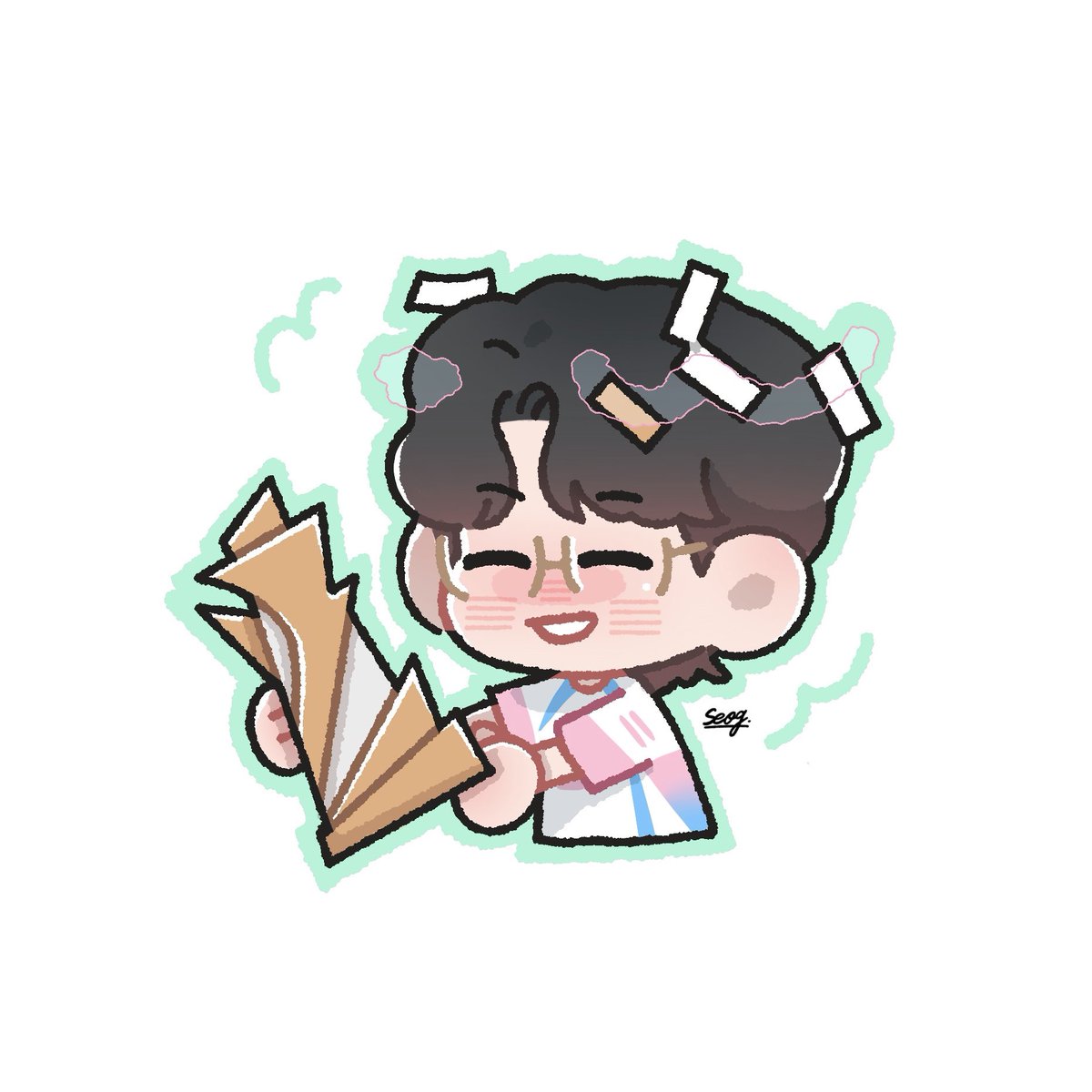 seog_gloo_330's tweet image. 頭上卡滿彩花真的超級可愛😵‍💫
恭喜連冠🐍🫶

#Viper #fst2026