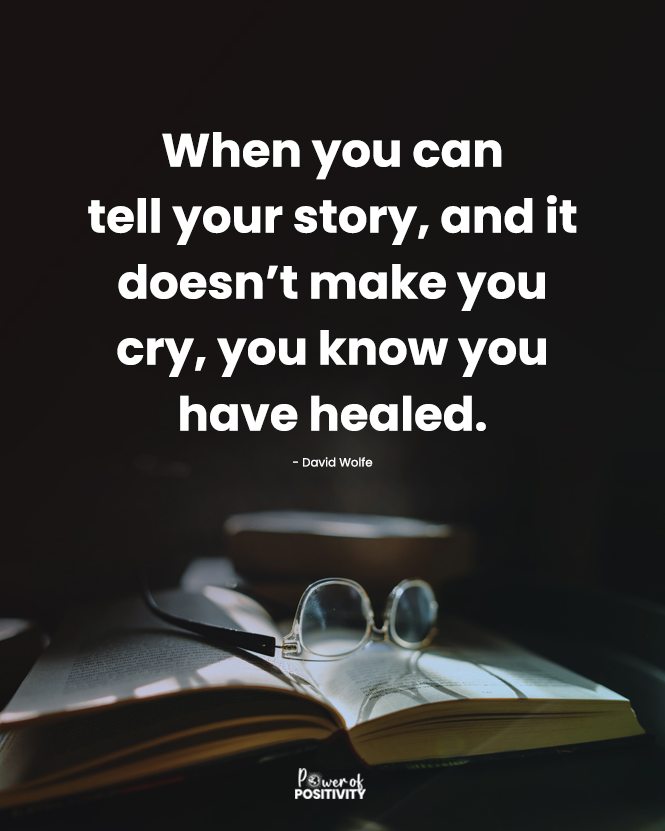 LIVEpositivity's tweet photo. When you can tell your story without tears, you know you have healed. 🌱💖 https://t.co/S2lnxaMLGM