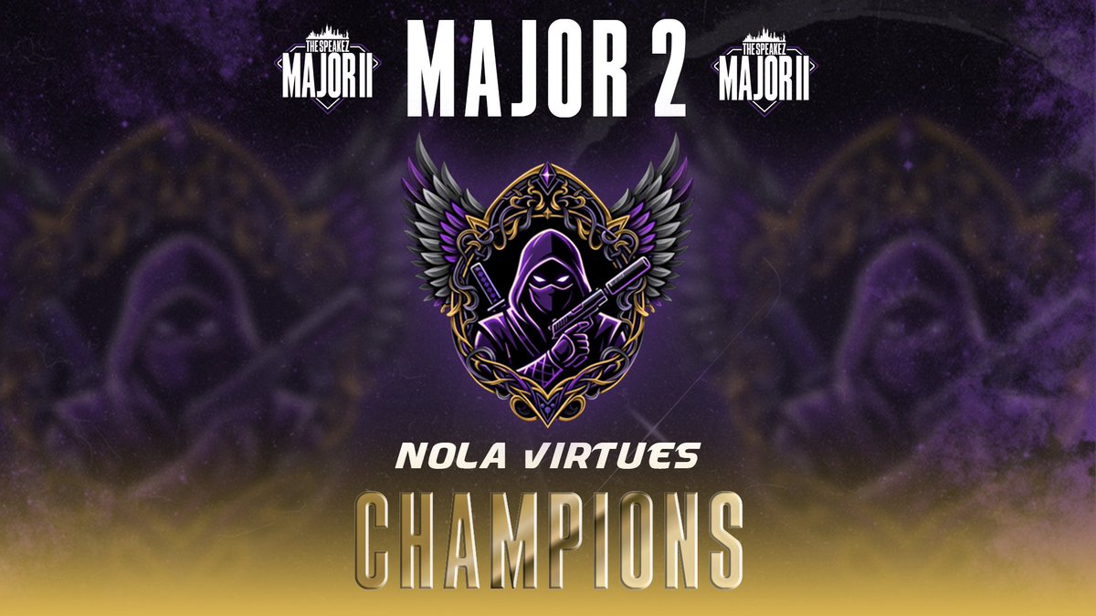 NolaStealth's tweet photo. MAJOR 2 CHAMPS of @SpeakEzLeague. What a run we were 7th seed, weren't predicted to win. Had an insane winners run, we won 4-1 and dropped our map 2. @YoTeran_ was belting tonight, @gcmd80 and @v2TenTen being a dynamic duo, and @Lil_Dil4 (me) playing obj. See y'all major 3. https://t.co/98jvwcgbA7