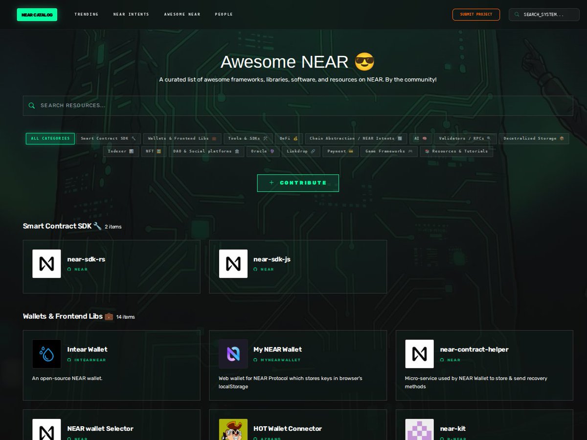 NEARCatalog - NEAR Projects Ecosystem Map tweet media