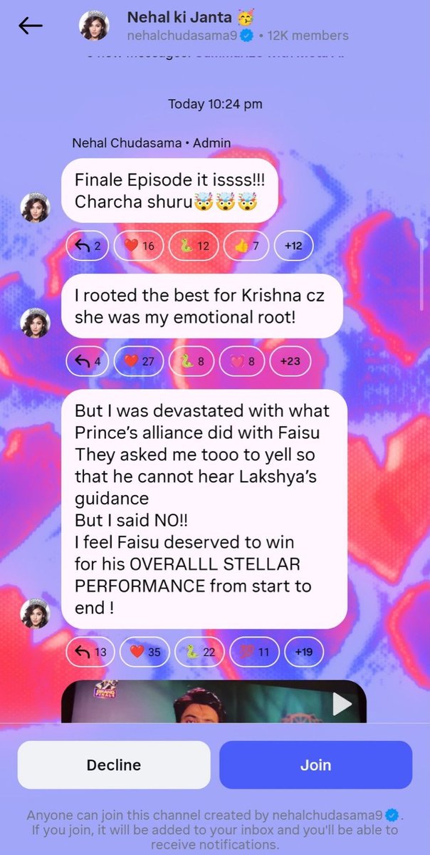 Lafdebaaz99's tweet photo. Badi baat ye hai ki Baune ki team ki aur Kahirati winner #ShivThakare ki saath khelne wali #NehalChudasama tak kah rhi hai ki kal Baune ne neech harqat ki.

#The50 #RajatDalal #FaisalShaikh https://t.co/E89an8sAFS