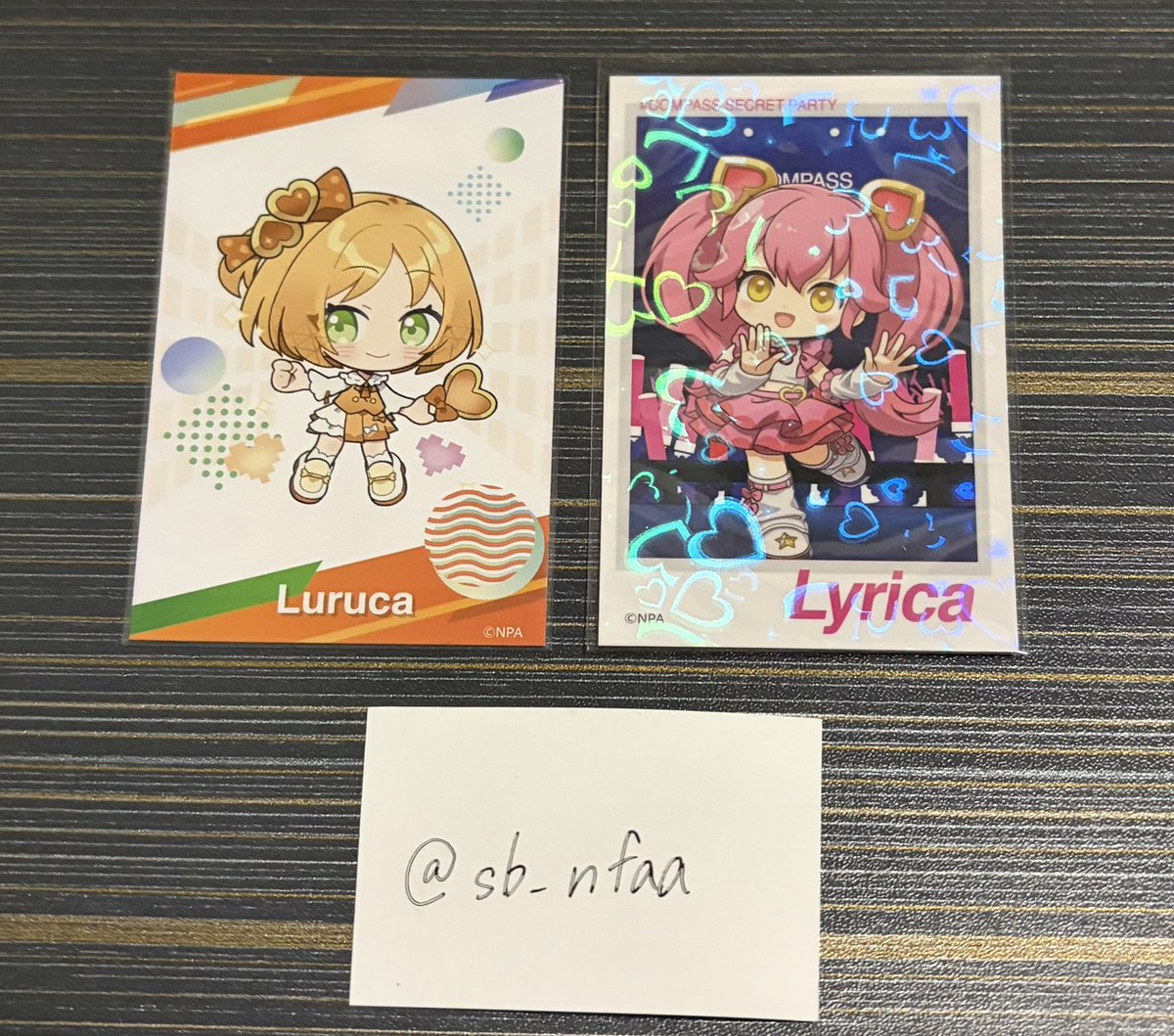 sb_nfaa's tweet photo. @a88905696 初めまして。こんにちは。
お声かけいただきありがとうございます。
お返事が遅くなり申し訳ございません。
画像のリリルルカードでしたらお譲り可能です。
ご確認よろしくお願いします。 https://t.co/lVB3WXLt0a