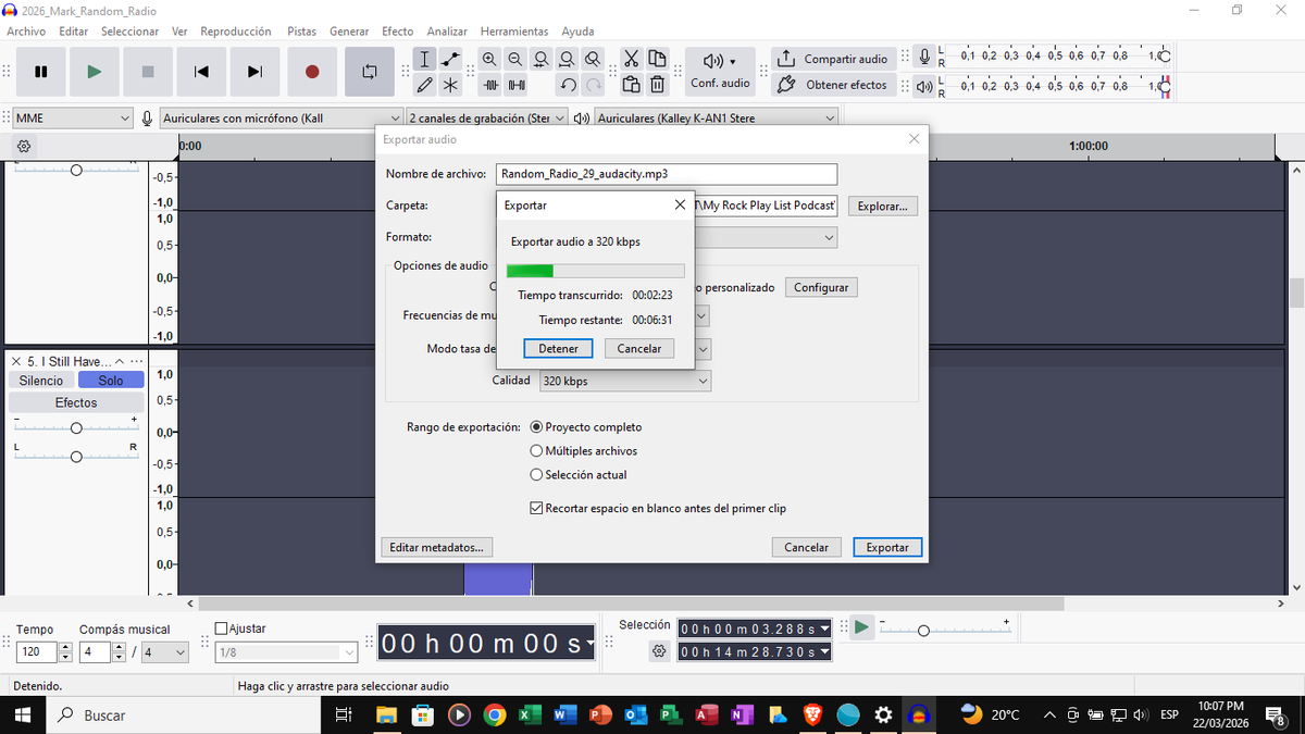 755Rocker's tweet image. Exportando el episodio 29 de #RandomRadio que hará parte de My Rock PlayList Podcast en @ivoox dentro de algunos minutos y también lo podrán escuchar por medio del reproductor del #Podcast incrustado en #blogger en nuestro blog: 
…ock-play-list-podcast-co.blogspot.com/p/podcast.html