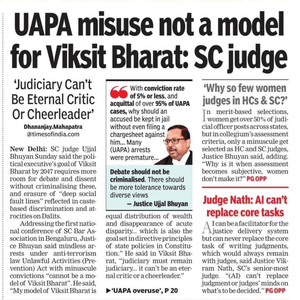 SushantSin's tweet photo. These words ought to be reflected in his judgements and the cases he takes up suo moto. https://t.co/fdvP65TRCU