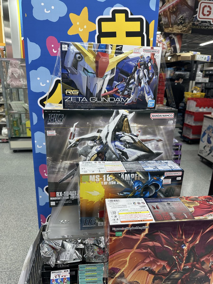 cure_muses's tweet photo. 本日の入荷情報
3/23 12:08現在
HG ケンプファー
RG Z
HG ペーネロペー
#ガンプラ　#ヨドバシ梅田 https://t.co/oTzWa1nJyY