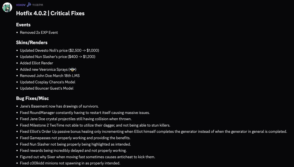 Forsaken News tweet media