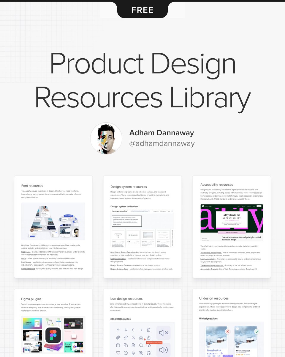 📚 Want free access to my private library of 400+ design resources? 👇 ...