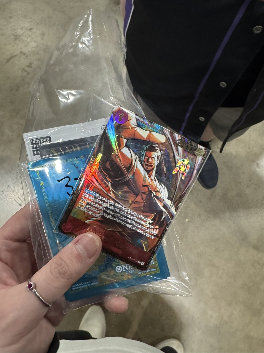 cherifontTCG's tweet photo. ended 29th in Pod B Mesquite Treasure Cup on Ace, played insanely badly yesterday so today was clean in comparison

g zoro ✅
u/y nami ❌ (bro took 4 minutes of OT when he was going to lose after passing)
ace ✅
u/p sanji ❌ (RED ROC)
r/g luffy ✅
ace ✅
u/p luffy ✅
p/y rosi ✅ https://t.co/2wOm02mjpd