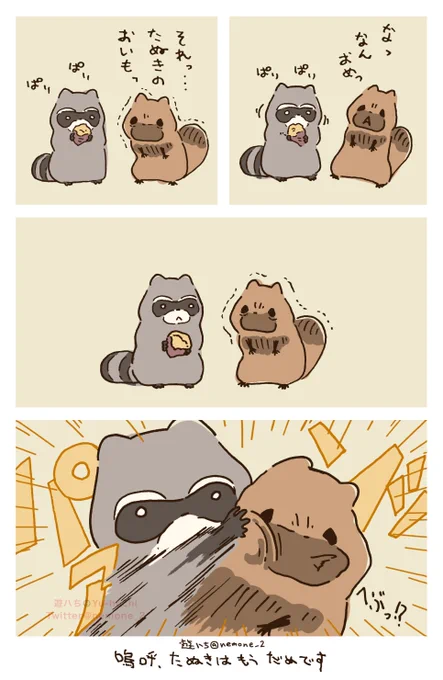 たぬき??? 