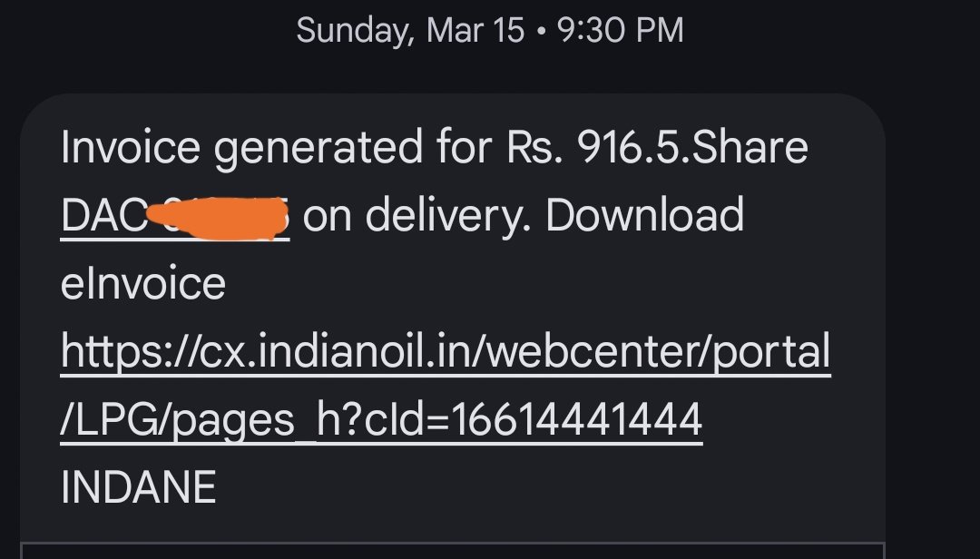 Observethewave's tweet photo. Media report : panic booking ended. So now cylinder must be delivered on time.
Reality: LPG domestic cylinder booking is done 8 days before but cylinder is not delivered. 
@IndianOilcl https://t.co/XHGMFMX7dm