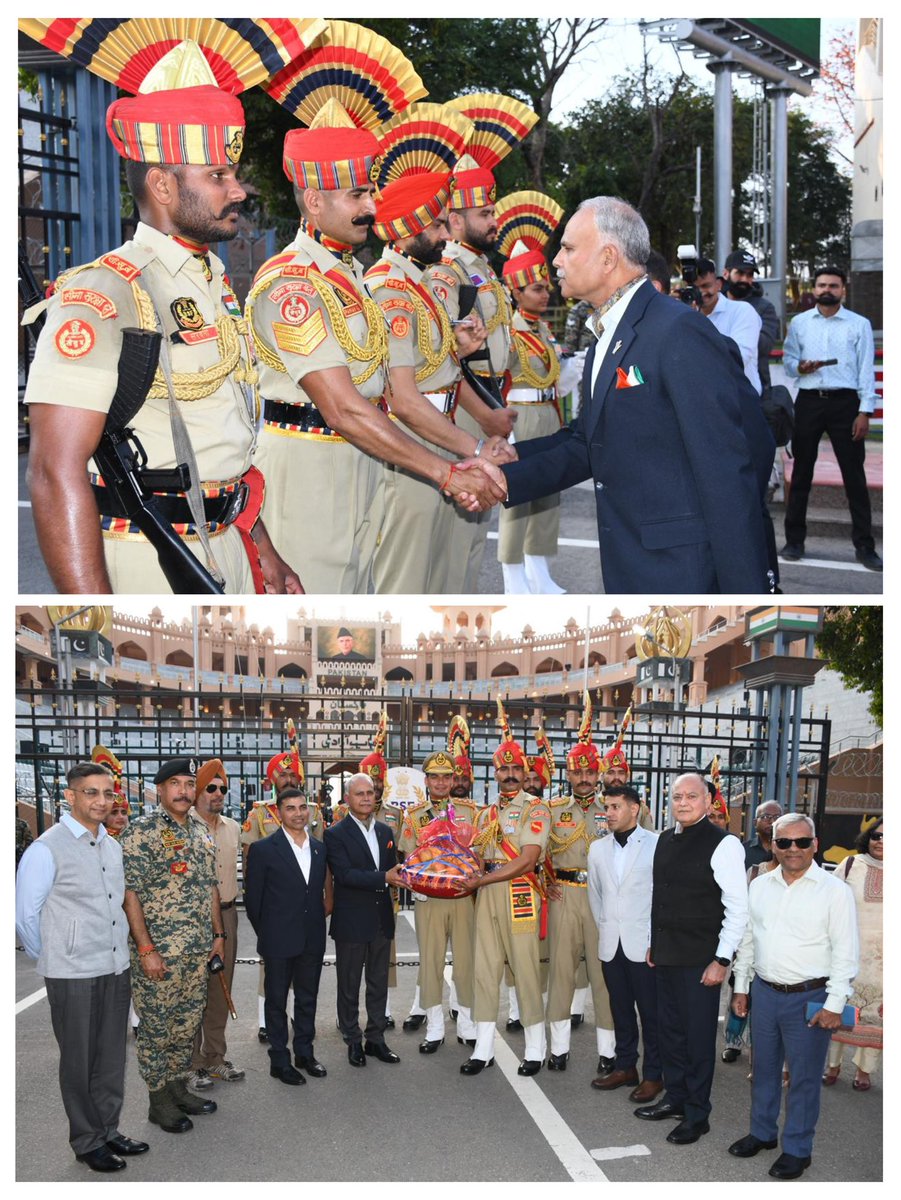 VajraCorps_IA's tweet image. #LegacyOfValour 🇮🇳
#AttariWagah

1947 - Amidst the upheaval of Partition, as borders were drawn and uncertainty prevailed, soldiers stood resolute to secure the Nation’s frontiers.
Honouring this legacy, GOC #VajraCorps inaugurated a commemorative plaque recognising the role of 1
