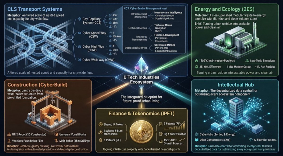 BbnAstana's tweet photo. While some are still debating the future…
it’s already being built.
U’Tech Industries is a full ecosystem where:

🚀 transportation scales city speed
🏗 construction is powered by robotics
♻️ waste turns into energy
🧠 AI manages flows of data and resources
💰 real assets become accessible through tokenization

This is not just a project.
It’s a connected system.
The only question is —
are you watching… or participating?
👉 Enter the ecosystem: https://t.co/3Ni7vdJgcl
#UTECH #RWA #IPFT #AI #SmartCity #Future #Investing #Tech #Crypto #Tokenization