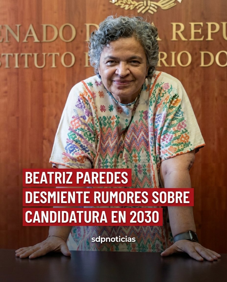 🚨 La senadora <a href="/BeatrizParedes/">Beatriz Paredes</a>  salió a desmentir versiones sobre candidatura presidencial del PRI rumbo a 2030.

👉🏼 A través de sus redes sociales, la priista aclaró que es falsa la información que circula en internet, donde un supuesto mensaje la “destapaba” anticipadamente