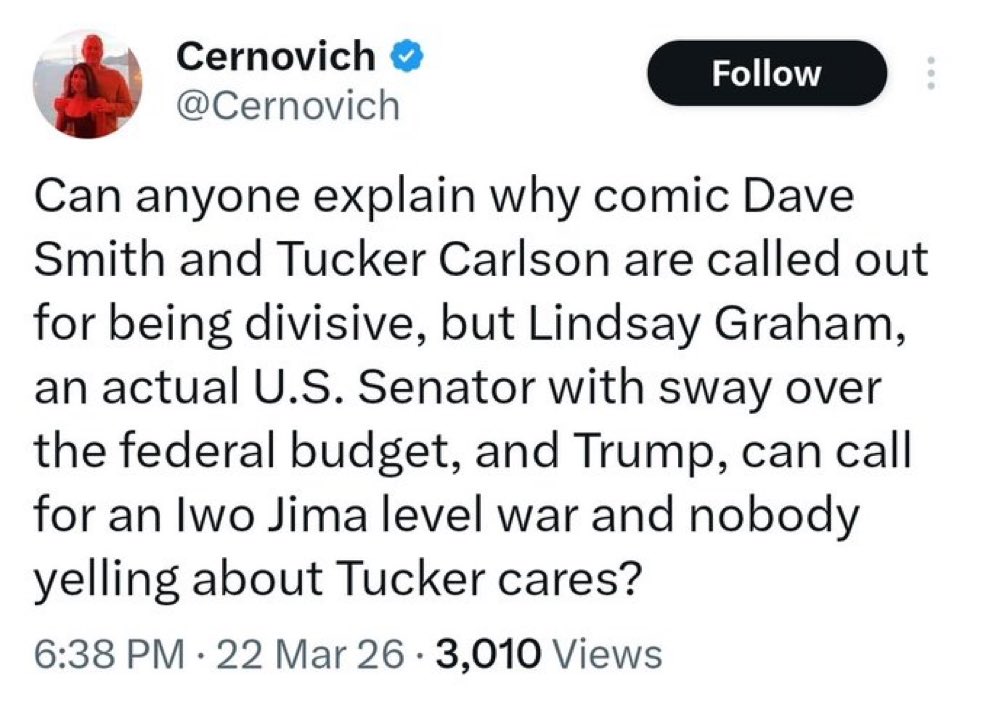 EYakoby's tweet image. Comic Dave Smith literally called for Trump to be impeached and imprisoned.

Hope this clears things up!