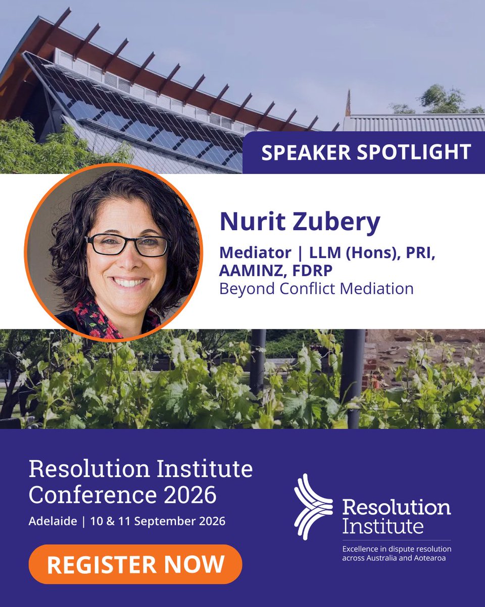 Resolution Institute - dispute resolvers tweet media