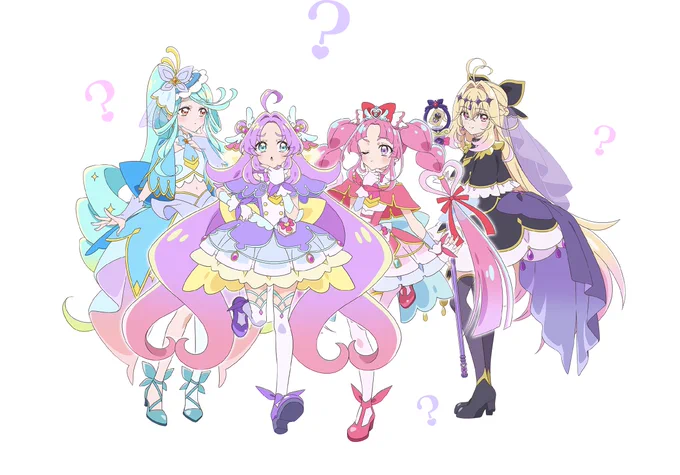 おおよその身長比較できてアツい、るるーかとエクレール(?)は高校生だからちょっと大きい?
