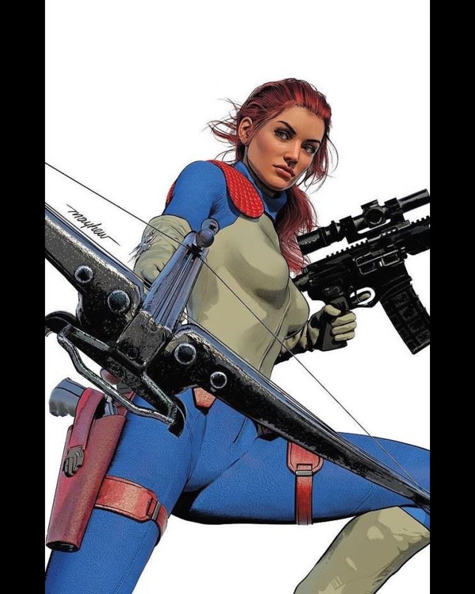 ClassicGIJoe's tweet photo. Scarlett by Mike Mayhew. https://t.co/MkyJXnXpBU
