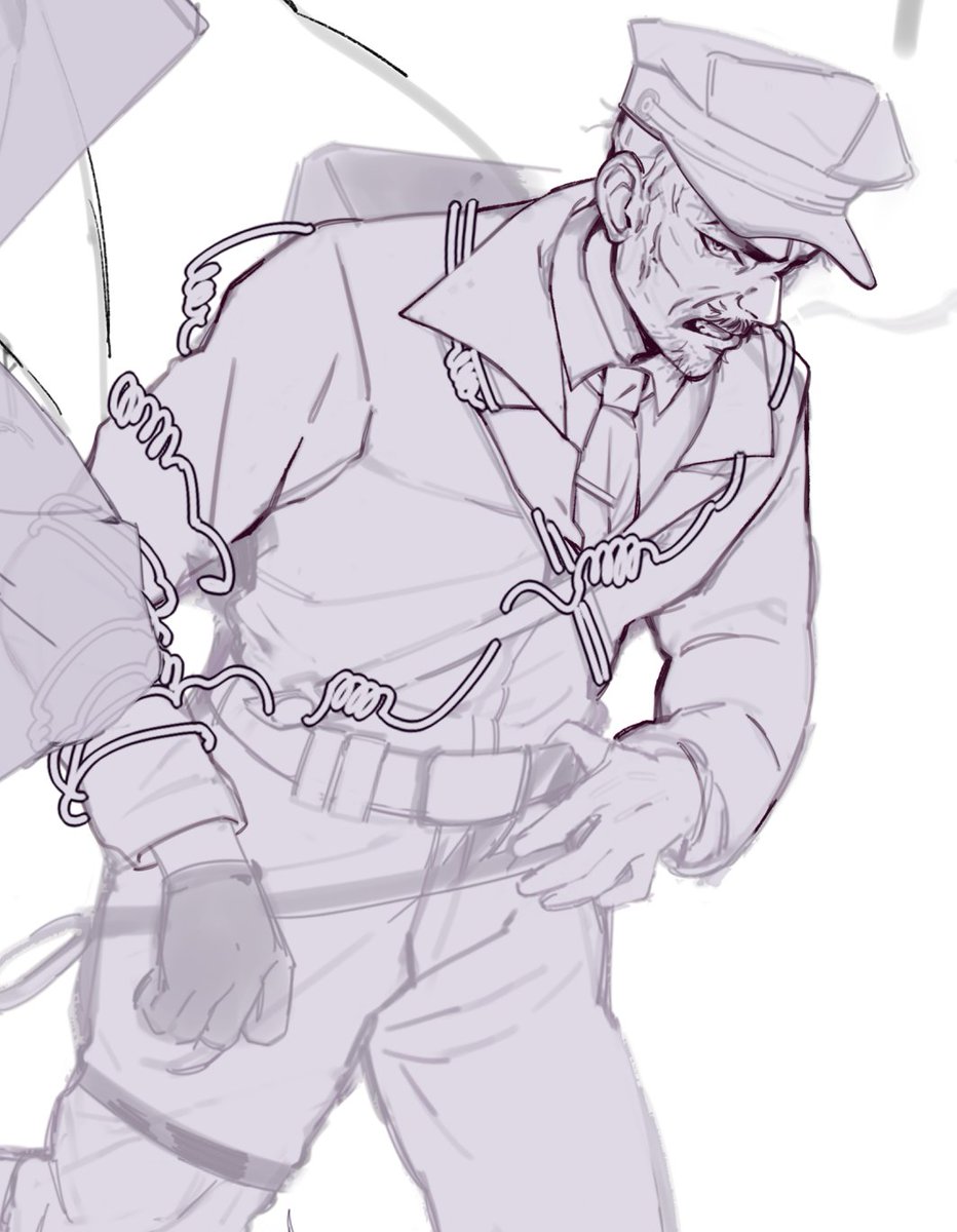 scaredsausages's tweet photo. more wips! I'll be traveling for the next couple of weeks so I won't be able to finish this until I get back 😔 #outlasttrials #FrancoBarbi #LelandCoyle https://t.co/8lzUfNf51M