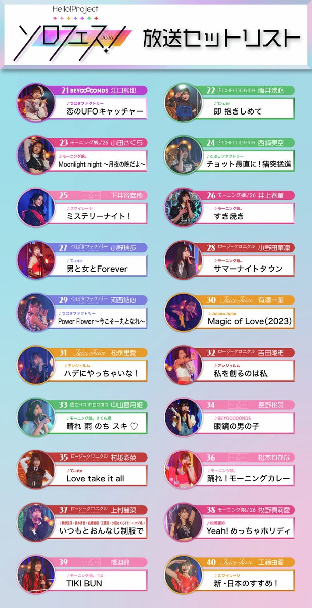 ch1】28(土)午後3時～ #ハロプロソロフェス2026 👑優勝者発表映像付
