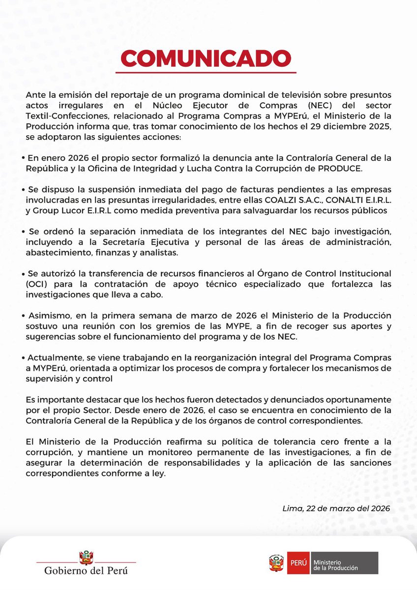 Ministerio de la Producción tweet media